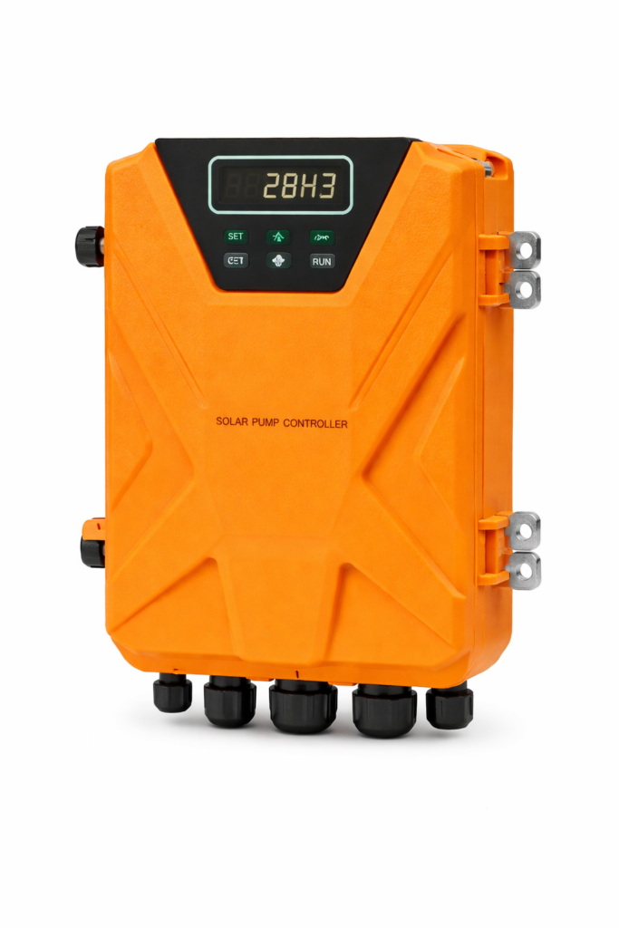 solar pump controller close up shot